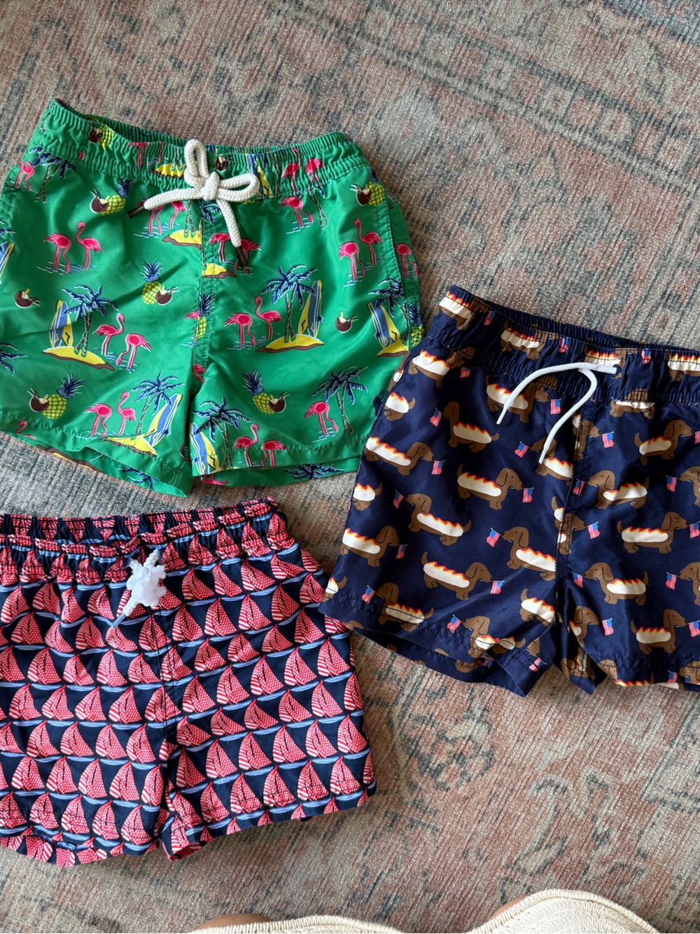 3 pairs - Janie and Jack + Ralph Lauren Swim Shorts
